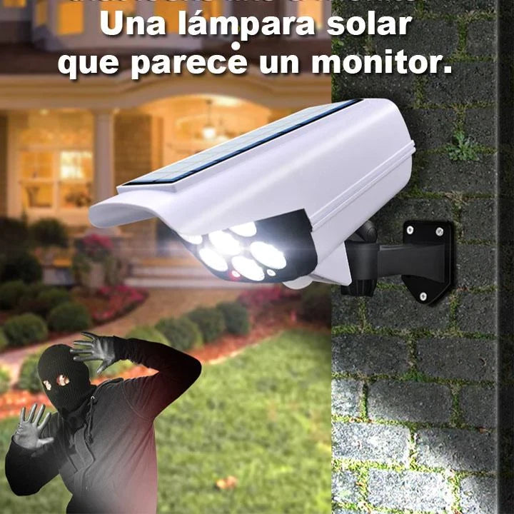 Foco Solar LED Tipo Cámara con Sensor de Movimiento