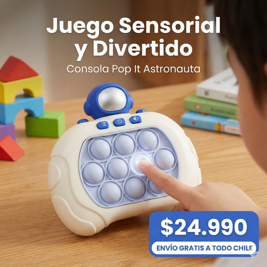 🌟 Consola Pop-It Astronauta – Juguete Sensorial Interactivo