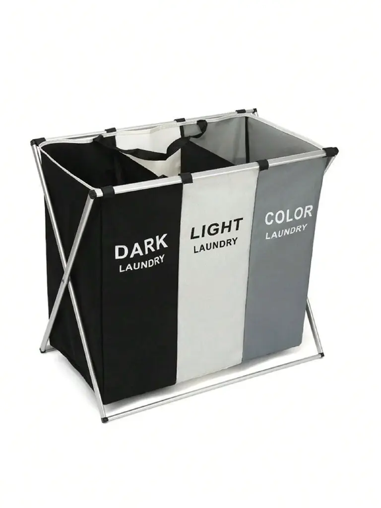 🧺 Cesta de Ropa Sucia Blanca · Negra · Color